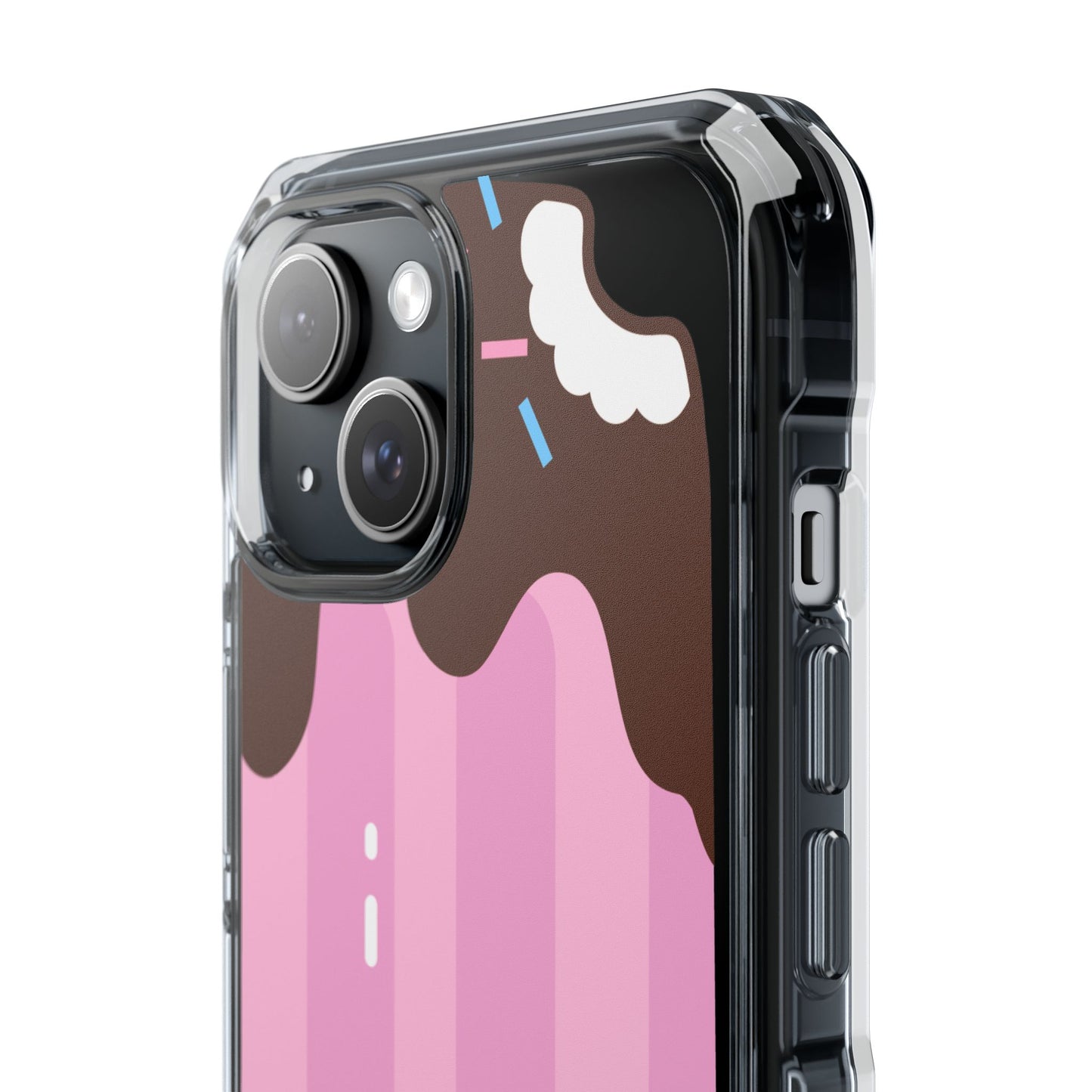 Cute Pop Art Ice Cream Phone Case, Magnetic Clear Impact Case, Fun Summer Accessory, Gift for Teens, Trendy Phone Cover