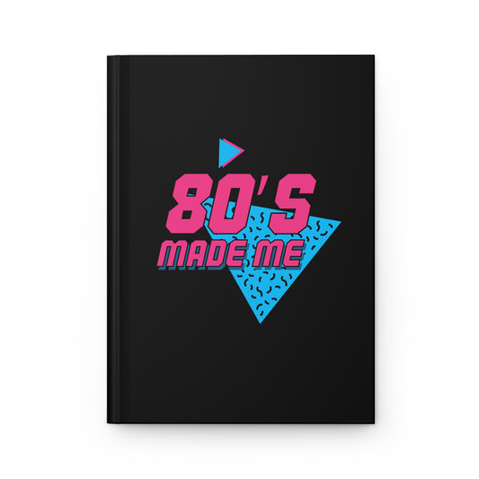 Retro 80's Inspired Hardcover Journal | Perfect Gift for Nostalgia Lovers, Daily Journaling, School Supplies, Creative Writing