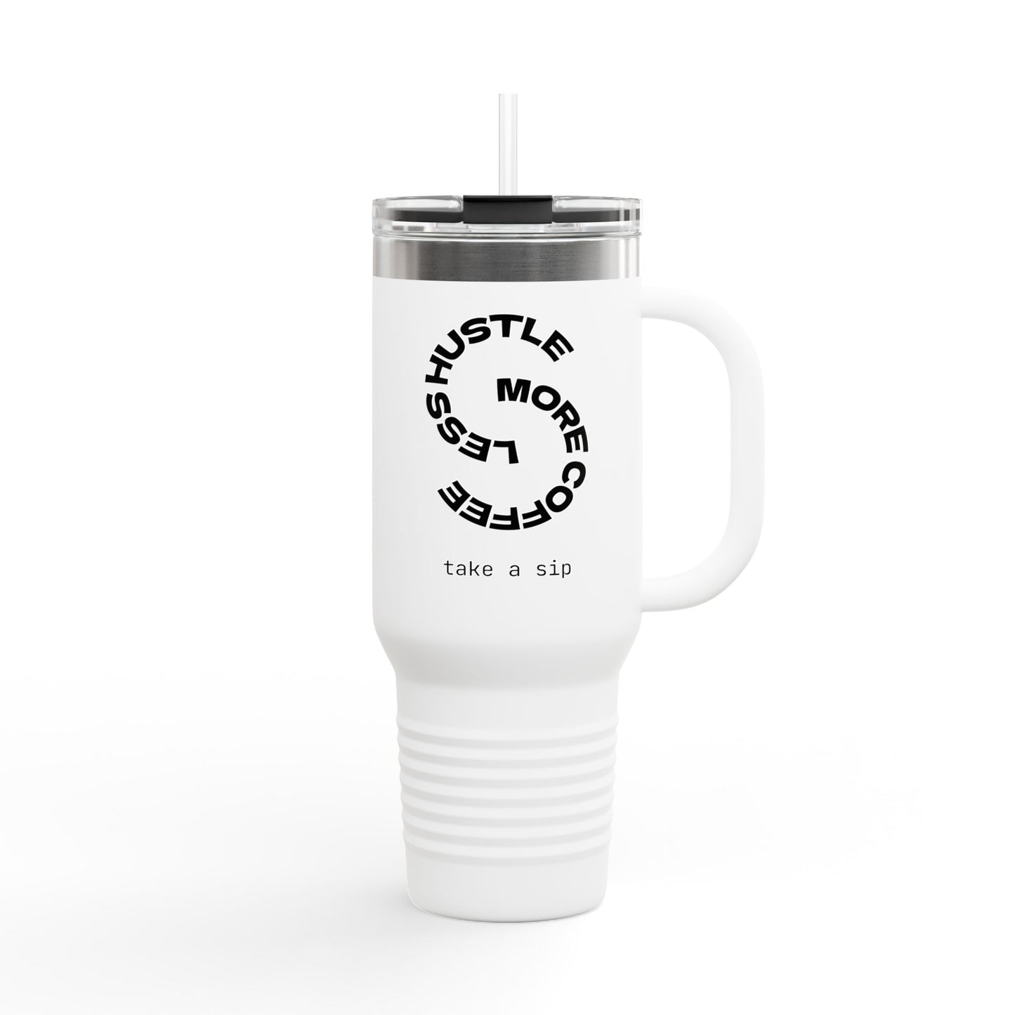 Hustle & Sip Insulated Travel Mug, 40oz - Perfect for Coffee Lovers, Unique Gift for Fitness Enthusiasts, Daily Commute, Road Trips, [...]