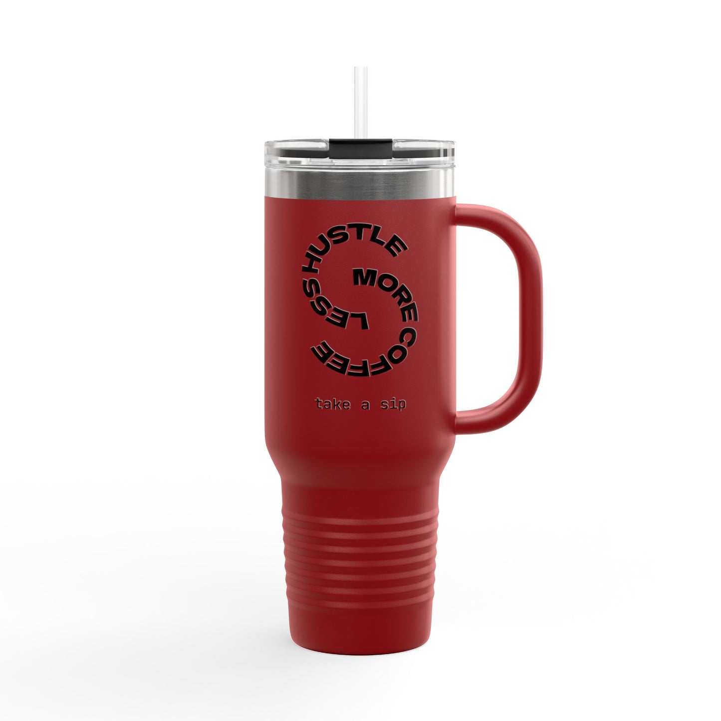 Hustle & Sip Insulated Travel Mug, 40oz - Perfect for Coffee Lovers, Unique Gift for Fitness Enthusiasts, Daily Commute, Road Trips, [...]