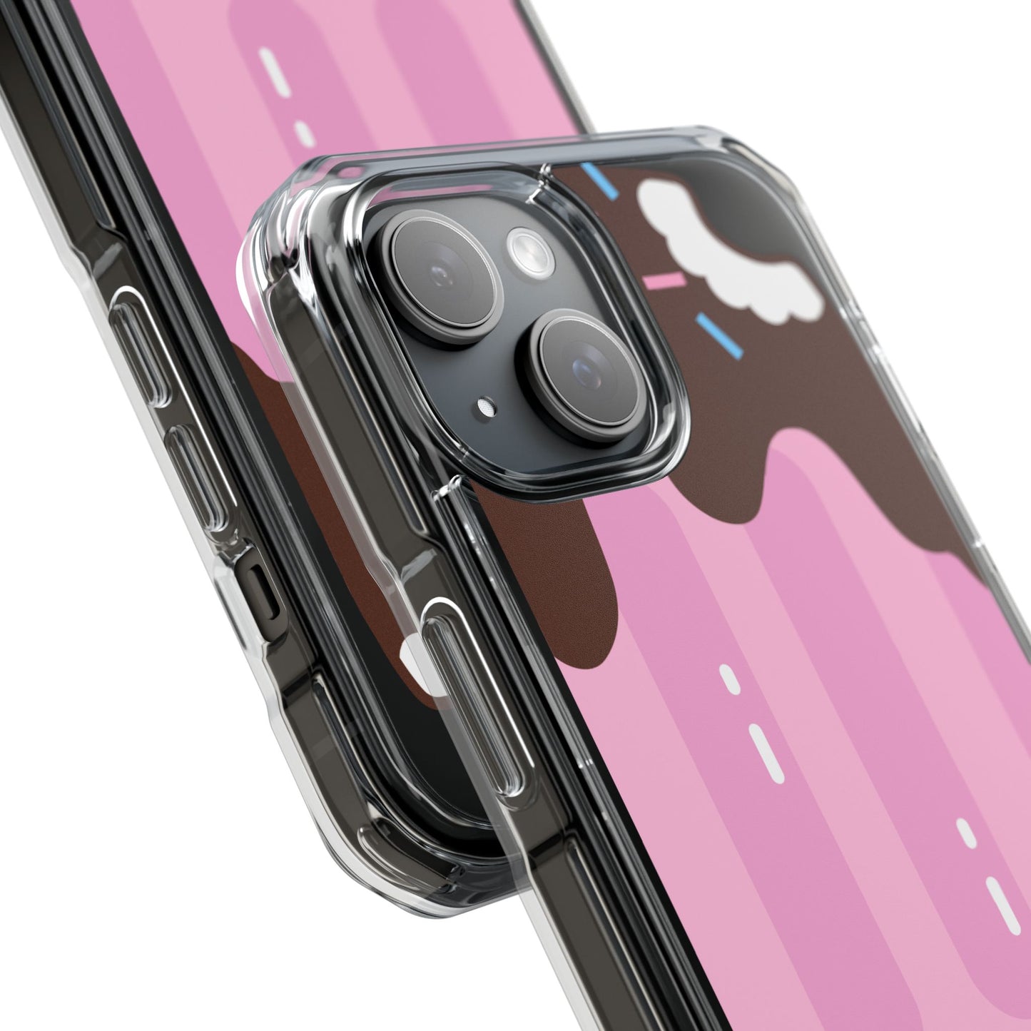 Cute Pop Art Ice Cream Phone Case, Magnetic Clear Impact Case, Fun Summer Accessory, Gift for Teens, Trendy Phone Cover