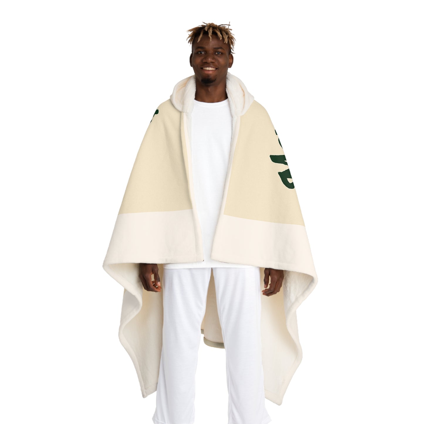 Holiday Hooded Sherpa Fleece Blanket – Cozy Christmas Tree & Fireplace Throw